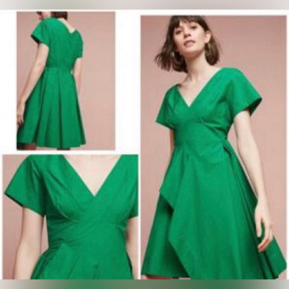 Maeve Vibrant Green Mini Dress